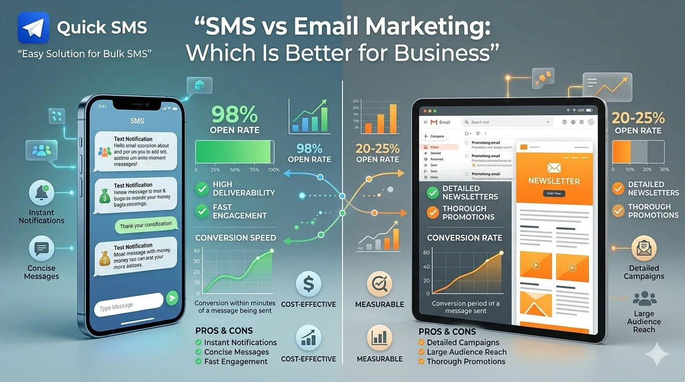SMS vs Email Marketing: Which Is Better for Business